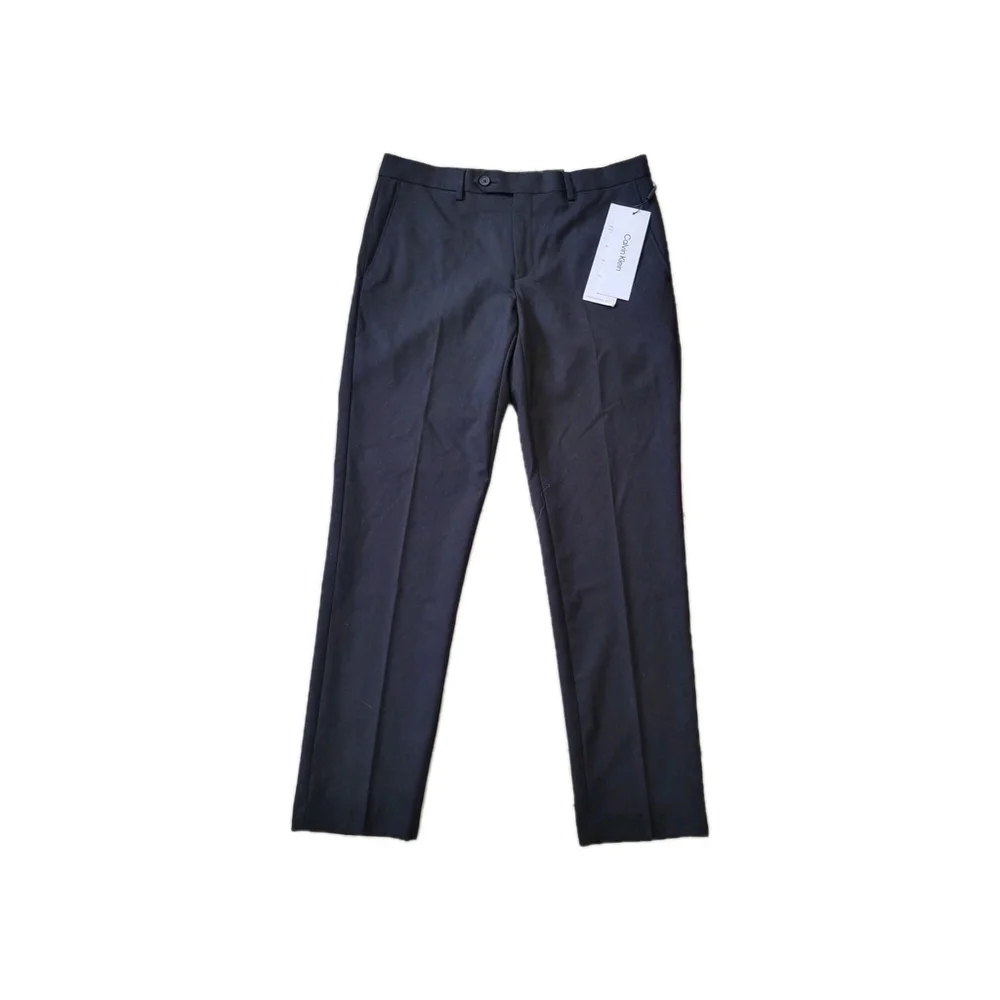 Calvin Klein Men's Skinny-Fit Wrinkle Resistant Black Dress Pants 33/30 NWT $175